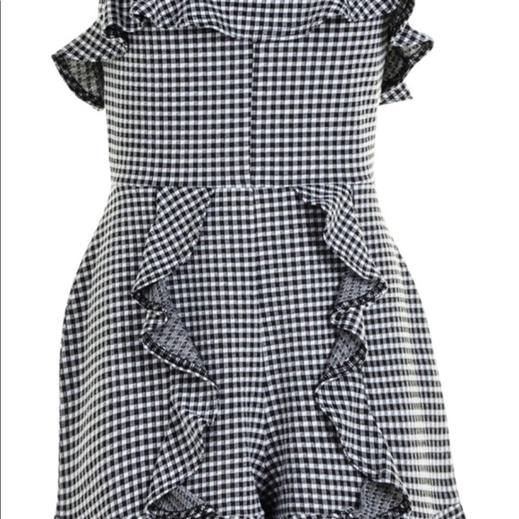 Strapless ruffle trim romper - Picture 4 of 4